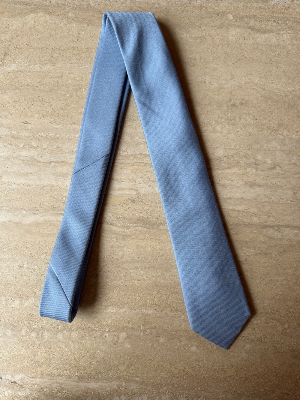 Birdy Grey Light Blue Textured Necktie